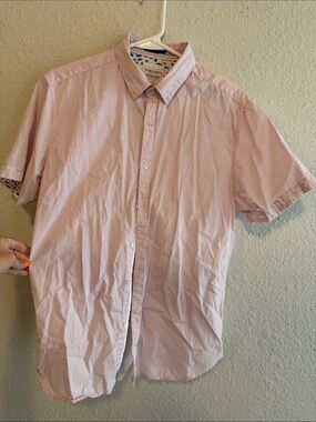 Short Sleeve Pink Dot Shirt by UNKNOWN BRAND